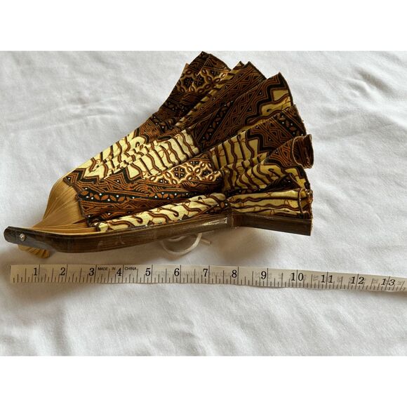 Foldable Wooden and Cloth Travel Hat w/ Ties, Collapsible, Unique, Sun Hat - Picture 3 of 10